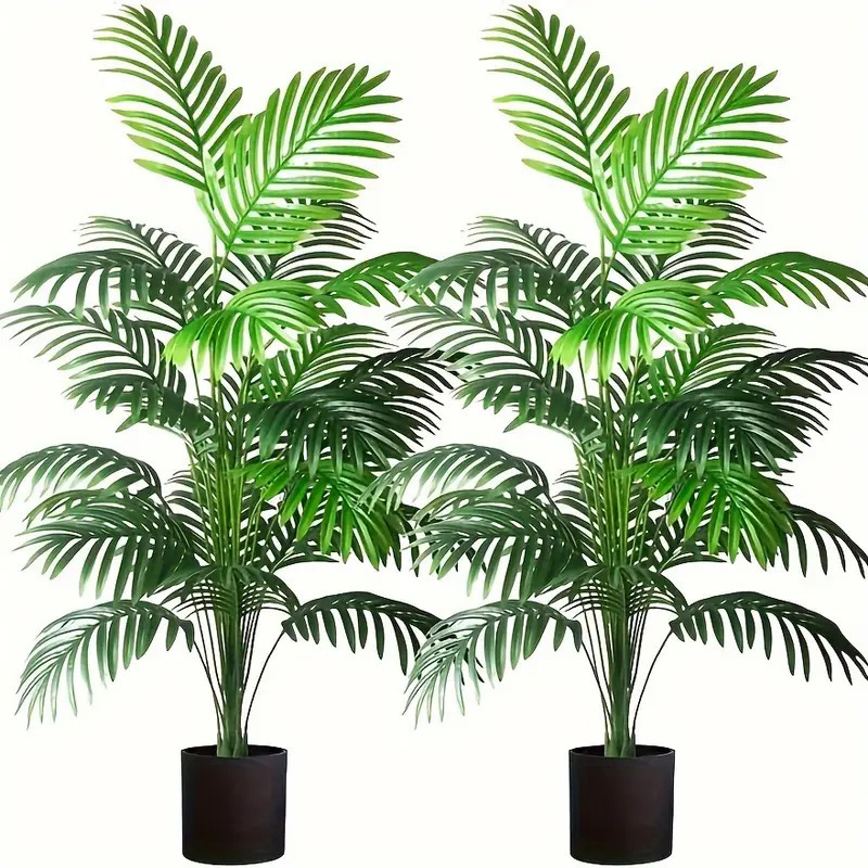 24 Leaves Areca Palm Artificia - Fiddle Leaf Fig 评论和价格