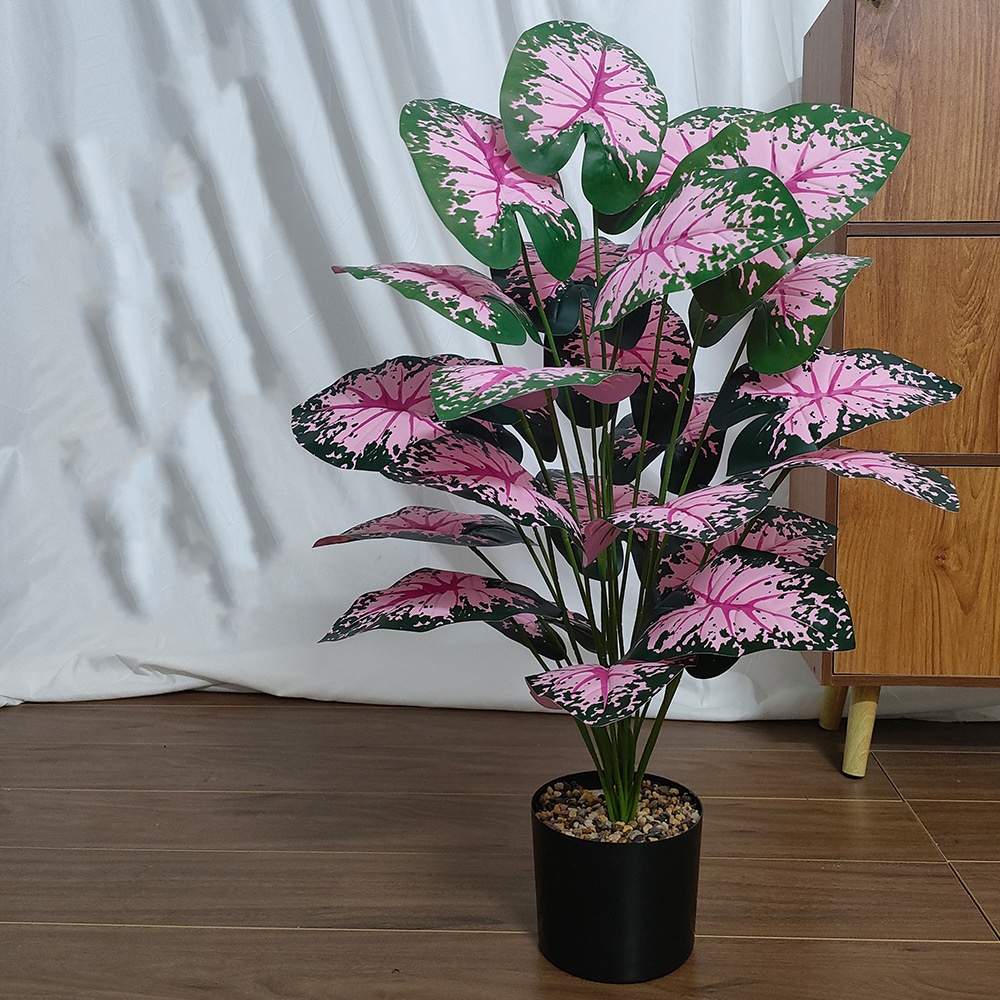 Pink Leaf Potted Plants Fake A - Snake Plant 评论和价格